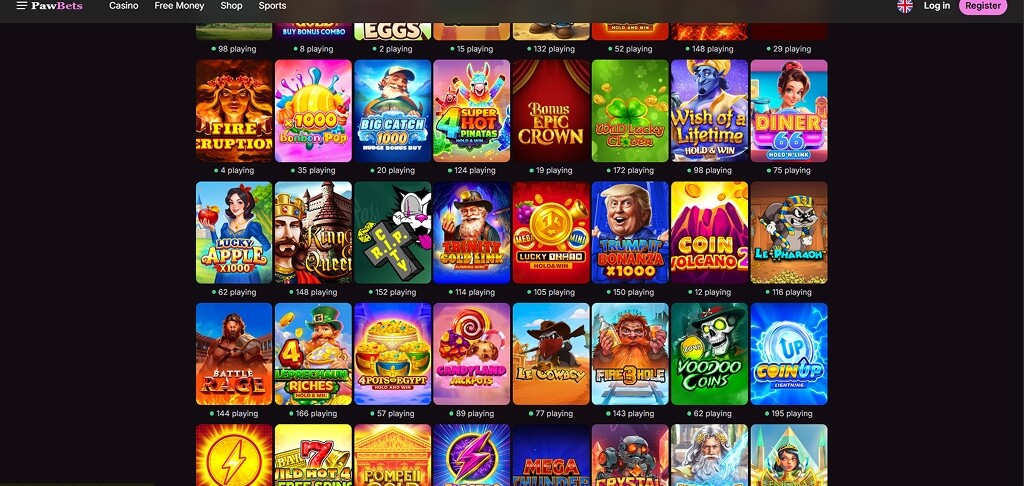 Jeux de casino PawBets