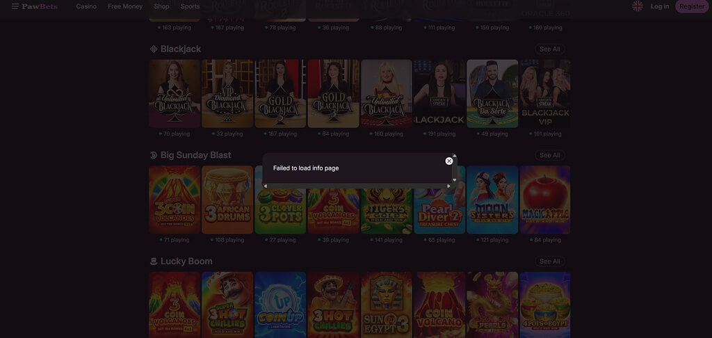 PawBets Casino VIP-Club